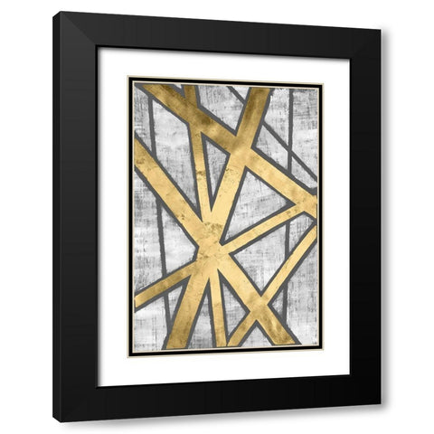 Rafters IV Black Modern Wood Framed Art Print with Double Matting by Lam, Vanna