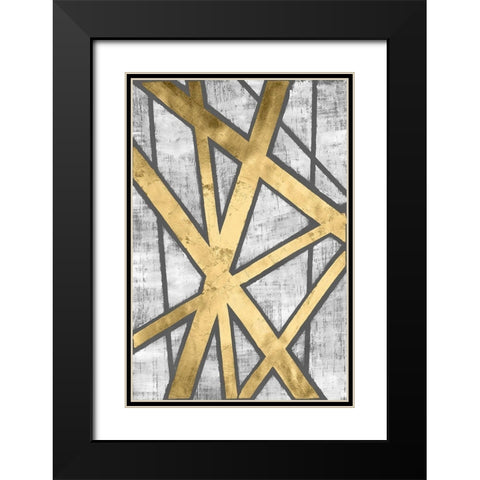 Rafters IV Black Modern Wood Framed Art Print with Double Matting by Lam, Vanna