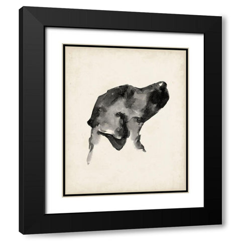 Puppy Profile I Black Modern Wood Framed Art Print with Double Matting by Harper, Ethan