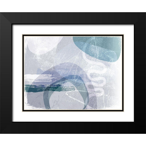 Rendition I Black Modern Wood Framed Art Print with Double Matting by Naskrent, Delores