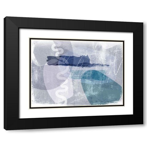 Rendition II Black Modern Wood Framed Art Print with Double Matting by Naskrent, Delores
