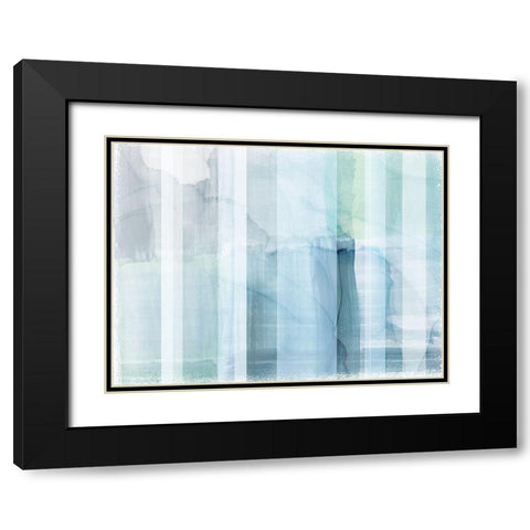 Portico II Black Modern Wood Framed Art Print with Double Matting by Naskrent, Delores