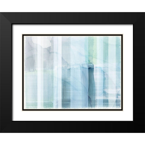 Portico II Black Modern Wood Framed Art Print with Double Matting by Naskrent, Delores