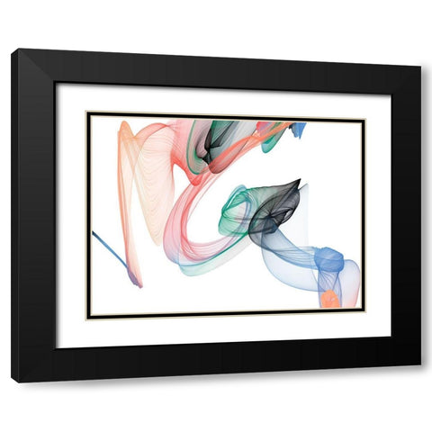 Dynamic Movement I Black Modern Wood Framed Art Print with Double Matting by Orlov, Irena
