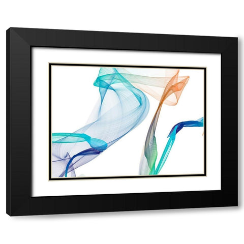 Dynamic Movement III Black Modern Wood Framed Art Print with Double Matting by Orlov, Irena