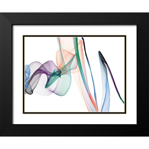 Dynamic Movement VII Black Modern Wood Framed Art Print with Double Matting by Orlov, Irena