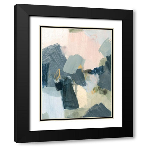 Lago I Black Modern Wood Framed Art Print with Double Matting by Barnes, Victoria