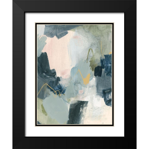 Lago II Black Modern Wood Framed Art Print with Double Matting by Barnes, Victoria