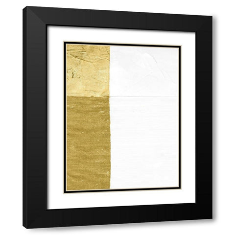 Gilded Echelon I Black Modern Wood Framed Art Print with Double Matting by Stramel, Renee W.