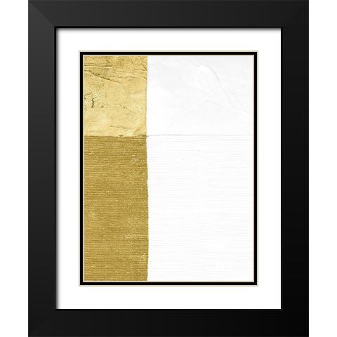 Gilded Echelon I Black Modern Wood Framed Art Print with Double Matting by Stramel, Renee W.