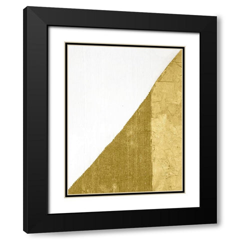 Gilded Echelon II Black Modern Wood Framed Art Print with Double Matting by Stramel, Renee W.