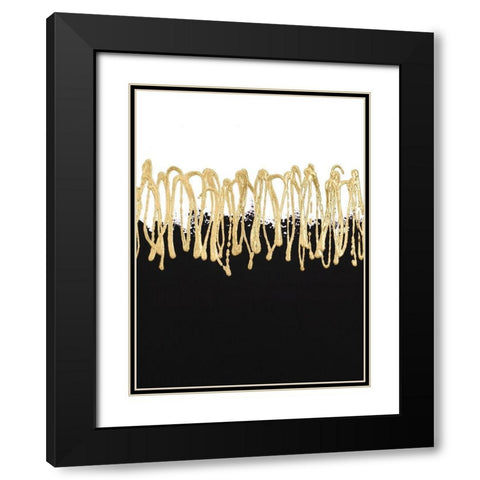 Gilded Amulet III Black Modern Wood Framed Art Print with Double Matting by Stramel, Renee W.