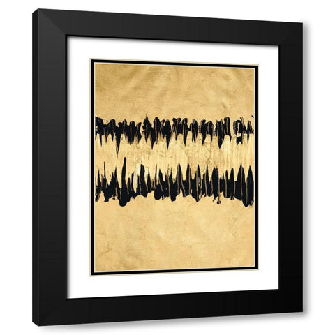 Auric IV Black Modern Wood Framed Art Print with Double Matting by Stramel, Renee W.