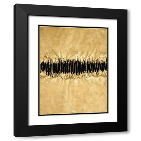 Auric V Black Modern Wood Framed Art Print with Double Matting by Stramel, Renee W.
