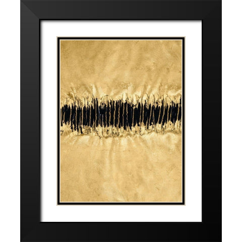 Auric V Black Modern Wood Framed Art Print with Double Matting by Stramel, Renee W.