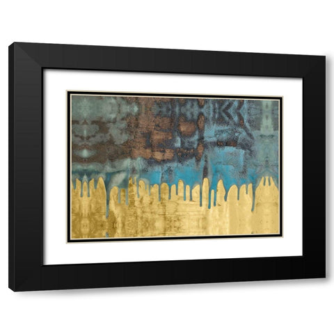Aquafer I Black Modern Wood Framed Art Print with Double Matting by Stramel, Renee W.