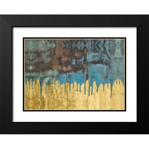 Aquafer I Black Modern Wood Framed Art Print with Double Matting by Stramel, Renee W.