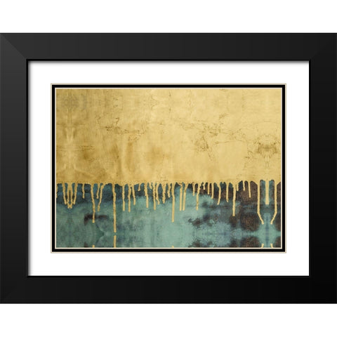 Aquafer II Black Modern Wood Framed Art Print with Double Matting by Stramel, Renee W.