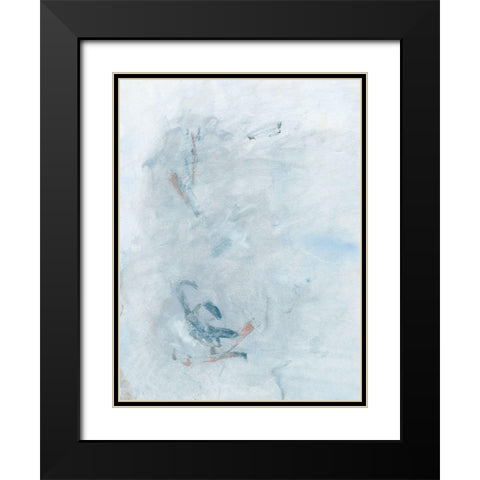 Azure Introspect I Black Modern Wood Framed Art Print with Double Matting by Stramel, Renee W.