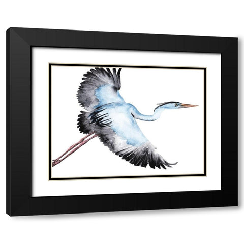 From the Sky I Black Modern Wood Framed Art Print with Double Matting by Wang, Melissa