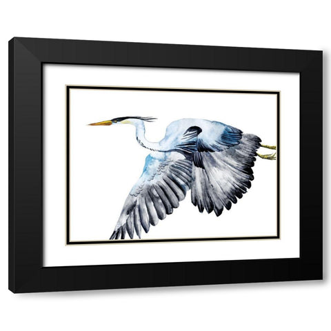 From the Sky II Black Modern Wood Framed Art Print with Double Matting by Wang, Melissa