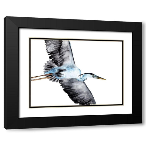 From the Sky III Black Modern Wood Framed Art Print with Double Matting by Wang, Melissa