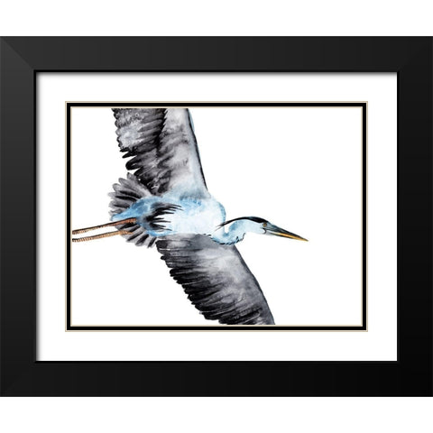 From the Sky III Black Modern Wood Framed Art Print with Double Matting by Wang, Melissa