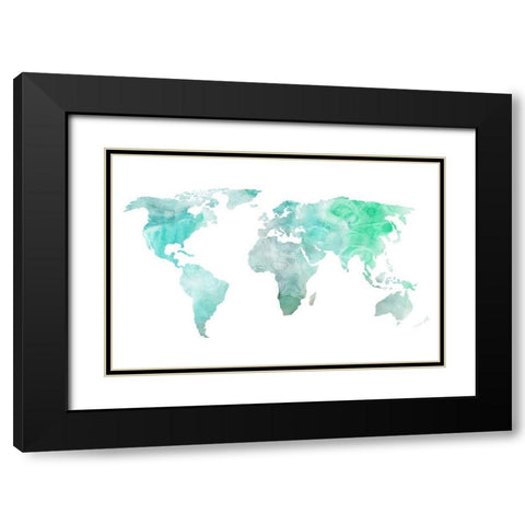 Dreaming of Earth I Black Modern Wood Framed Art Print with Double Matting by Wang, Melissa