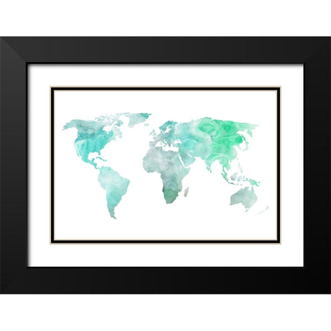 Dreaming of Earth I Black Modern Wood Framed Art Print with Double Matting by Wang, Melissa