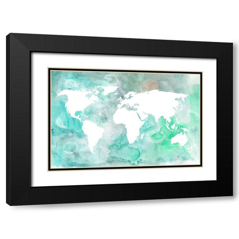 Dreaming of Earth II Black Modern Wood Framed Art Print with Double Matting by Wang, Melissa