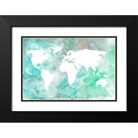 Dreaming of Earth II Black Modern Wood Framed Art Print with Double Matting by Wang, Melissa