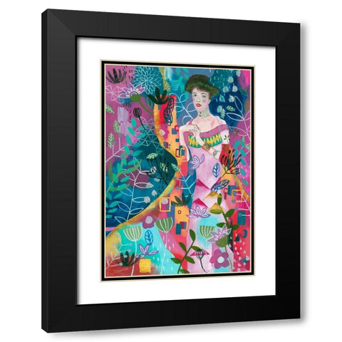 In Dreams I Black Modern Wood Framed Art Print with Double Matting by Wang, Melissa