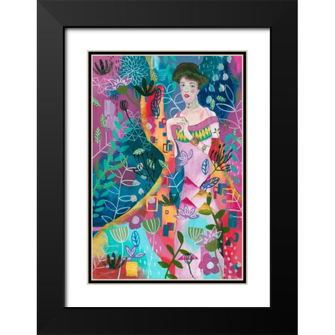 In Dreams I Black Modern Wood Framed Art Print with Double Matting by Wang, Melissa