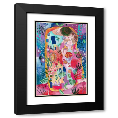 In Dreams II Black Modern Wood Framed Art Print with Double Matting by Wang, Melissa