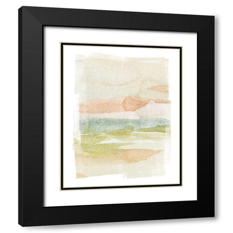 Soft Stack I Black Modern Wood Framed Art Print with Double Matting by Caroline, Emma