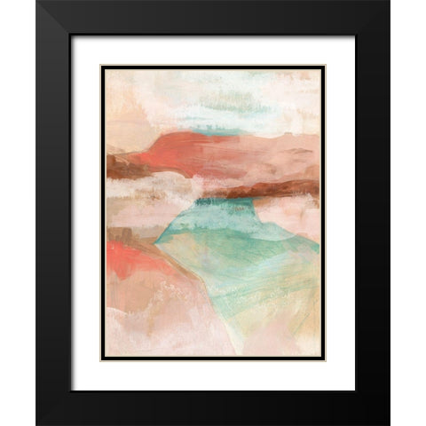 Watermark Mesa I Black Modern Wood Framed Art Print with Double Matting by Vess, June Erica