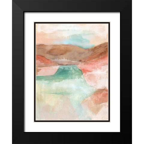 Watermark Mesa II Black Modern Wood Framed Art Print with Double Matting by Vess, June Erica