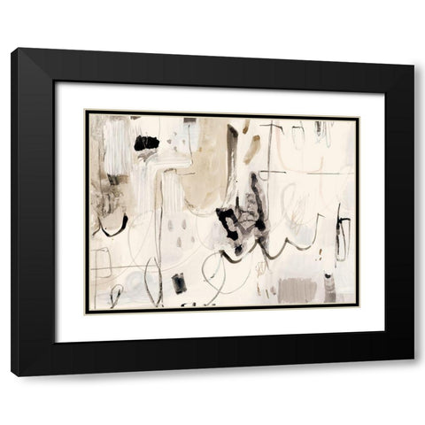 Net Neutral II Black Modern Wood Framed Art Print with Double Matting by Barnes, Victoria