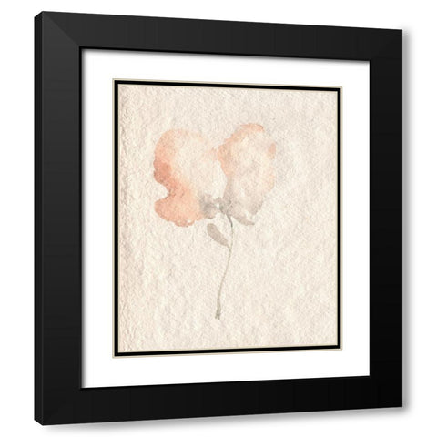 Fleur Petite I Black Modern Wood Framed Art Print with Double Matting by Goldberger, Jennifer