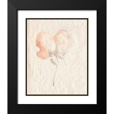 Fleur Petite I Black Modern Wood Framed Art Print with Double Matting by Goldberger, Jennifer