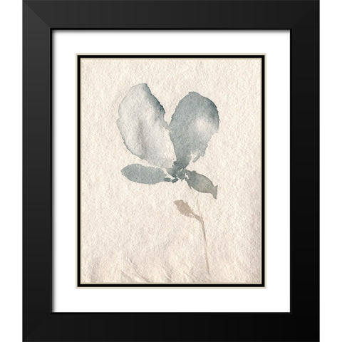 UA Fleur Petite IV Black Modern Wood Framed Art Print with Double Matting by Goldberger, Jennifer