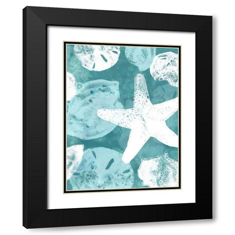 Seabed Silhouettes II Black Modern Wood Framed Art Print with Double Matting by Vess, June Erica