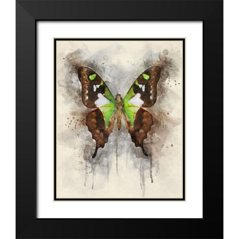 Natural Abstraction I Black Modern Wood Framed Art Print with Double Matting by Robertson, Leda
