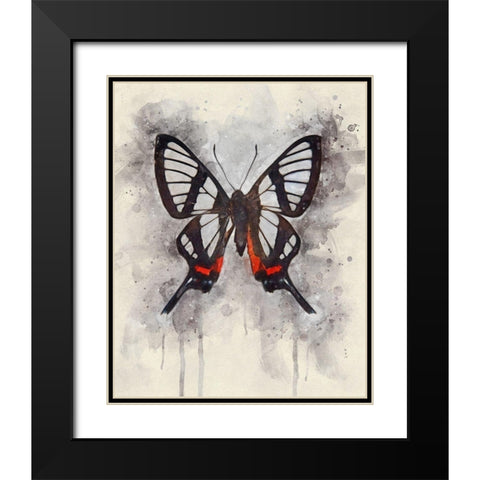 Natural Abstraction II Black Modern Wood Framed Art Print with Double Matting by Robertson, Leda