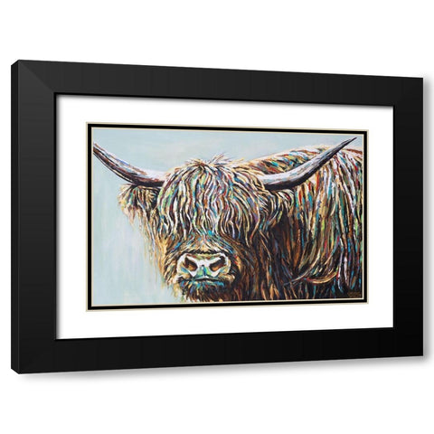 Woolly Highland I Black Modern Wood Framed Art Print with Double Matting by Vitaletti, Carolee