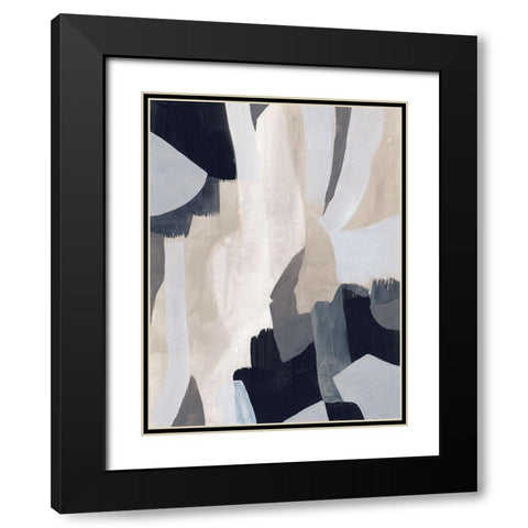 Neutral Veil II Black Modern Wood Framed Art Print with Double Matting by Vess, June Erica