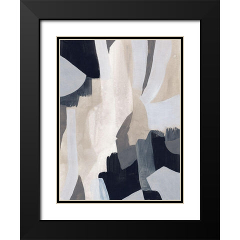 Neutral Veil II Black Modern Wood Framed Art Print with Double Matting by Vess, June Erica