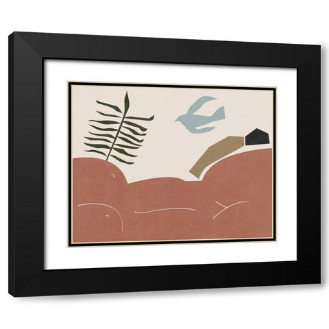 Other Land I Black Modern Wood Framed Art Print with Double Matting by Wang, Melissa