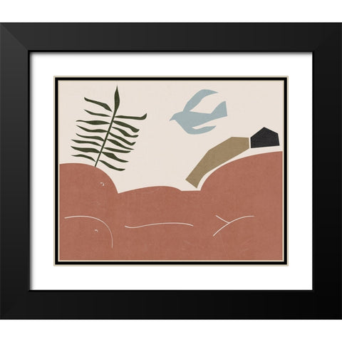 Other Land I Black Modern Wood Framed Art Print with Double Matting by Wang, Melissa