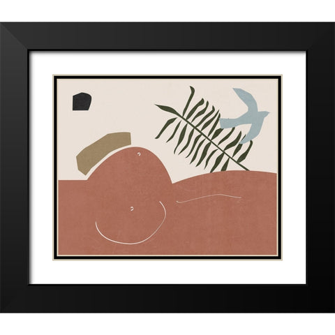 Other Land III Black Modern Wood Framed Art Print with Double Matting by Wang, Melissa